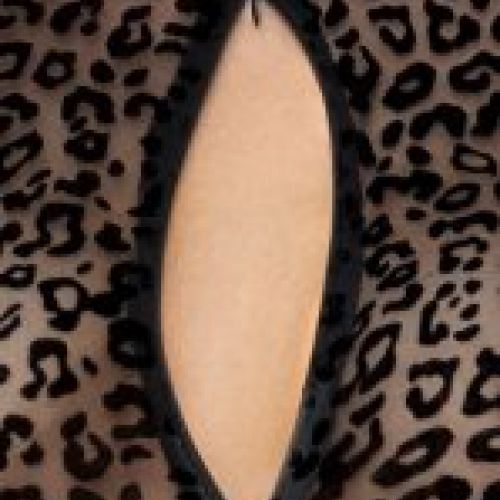 Catsuit estilo leopardo transparente