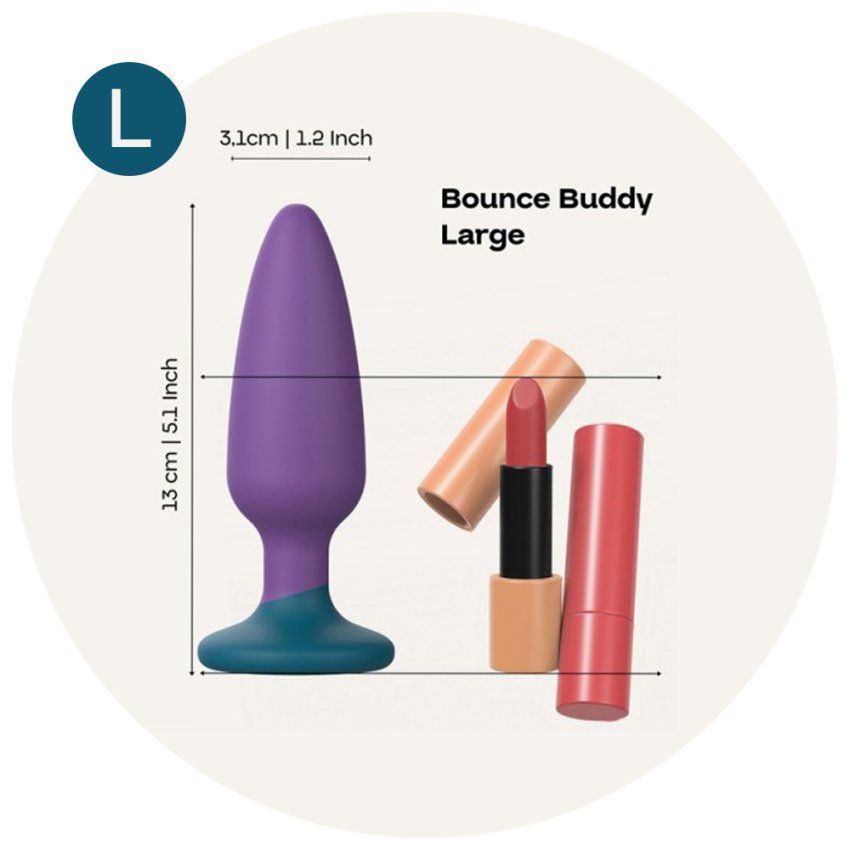 Bounce Buddy L   plug L bicolor 13x3,1cm
