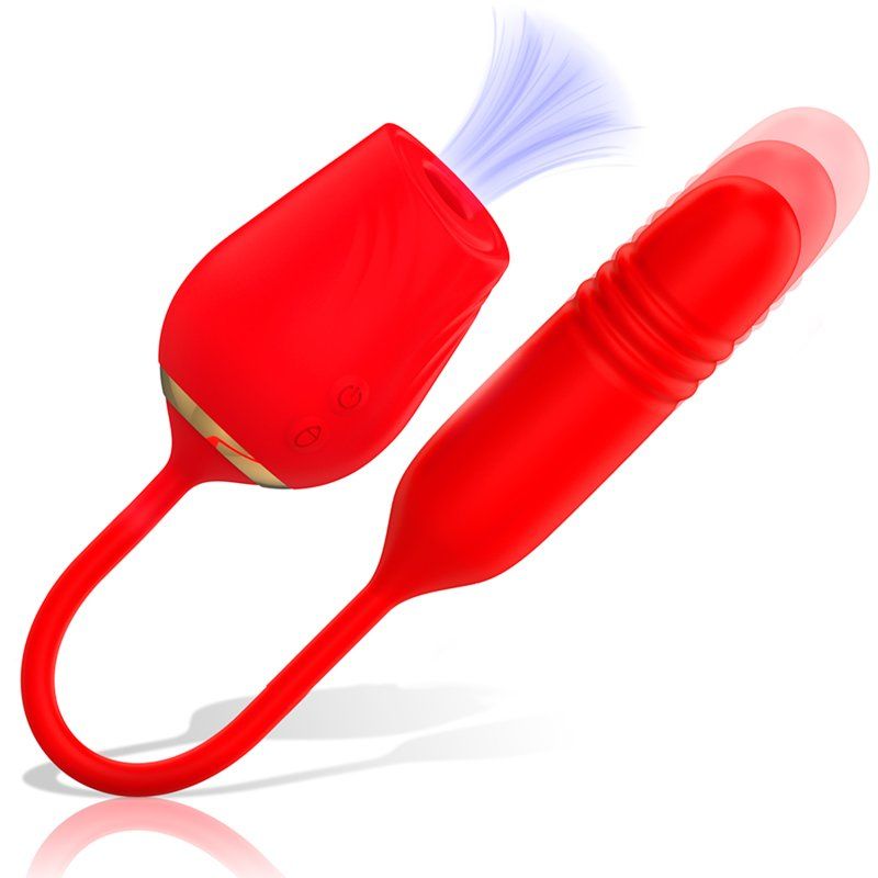 succionador y mini dildo con movimiento