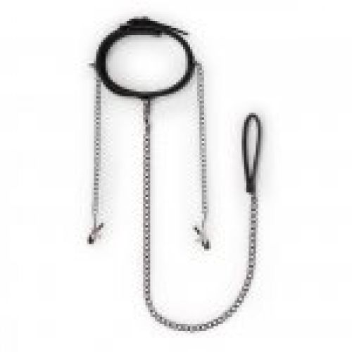 Collar con correa y pinzas