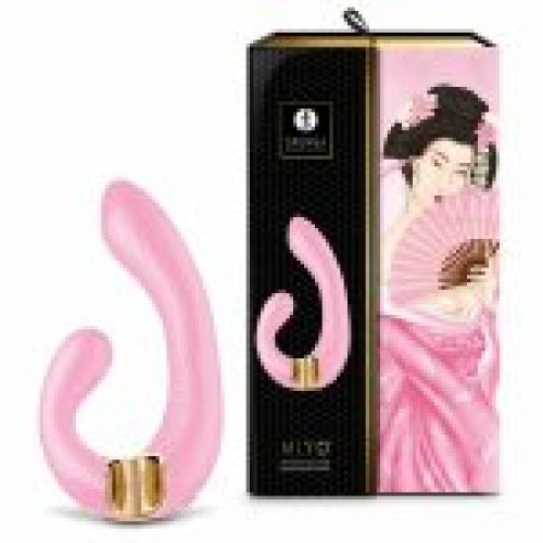 shunga vibrador masajeador miyo rosa