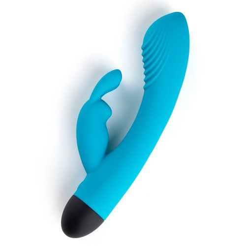 VIBRADOR CON ESTIMULADOR DE CLÍTORIS