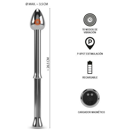 VARILLA ANAL METÁLICA CON VIBRACIÓN