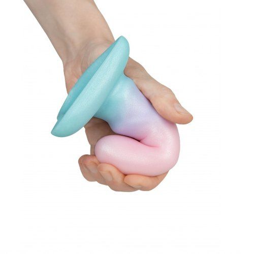 Dildo Mini Flow Unicorn Light Silicona Líquida 12,5 x 3,5cm