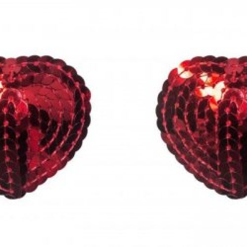 pezoneras corazon rojo lentejuelas burlesque