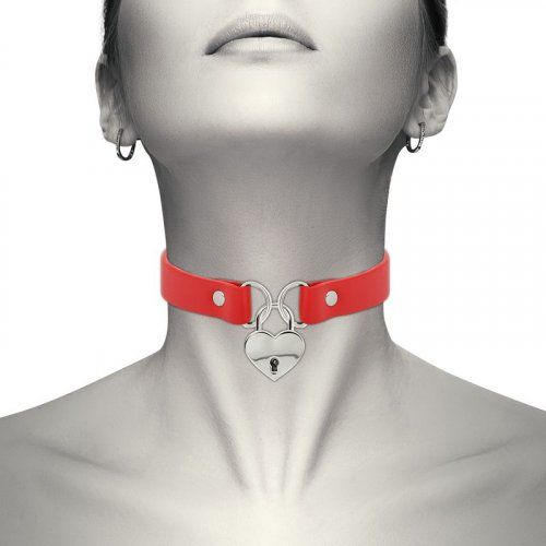 collar candado corazón