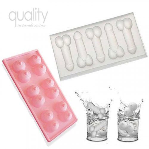 Moldes hielo penes y pechos