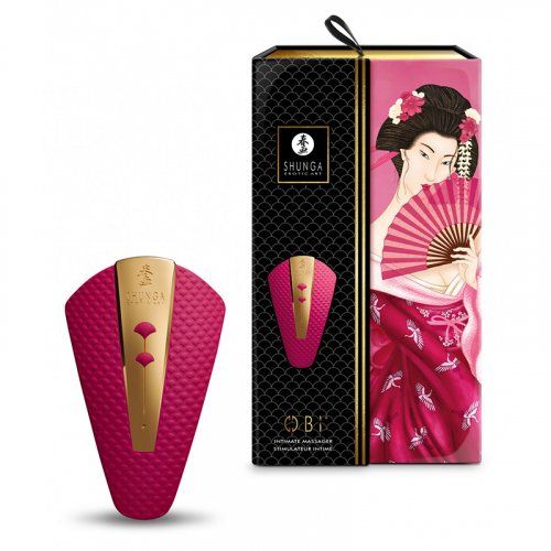 shunga vibrador masajeador obi frambuesa