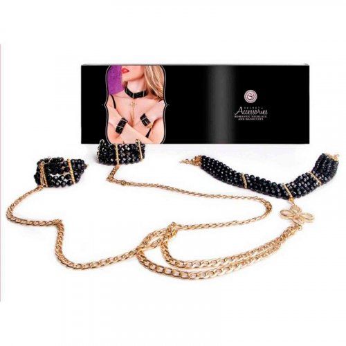 DARGANTILLA CON CADENAS Y PULSERAS