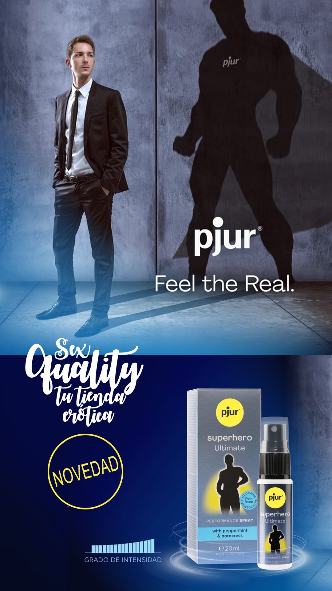 Retardantes Masculinos PJUR superhero