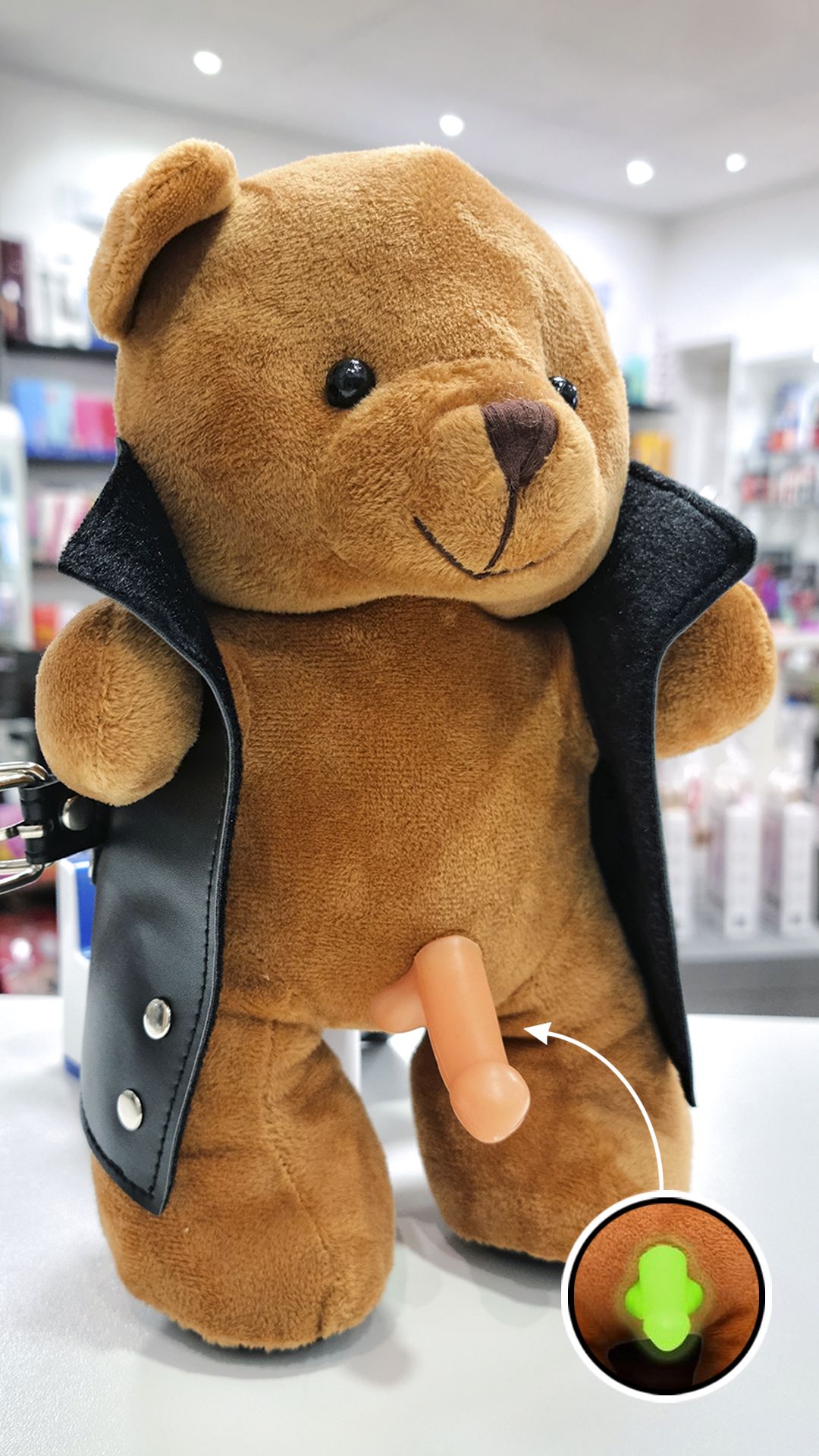 Peluche con Pene Fluorescente