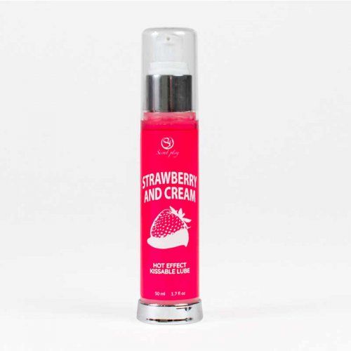 lubricante efecto calor sabor fresa y nata lubricante efecto calor sabor fresa y nata