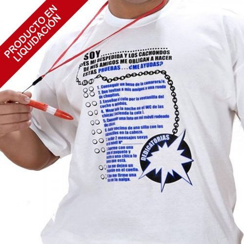 camiseta pruebas despedida de soltero