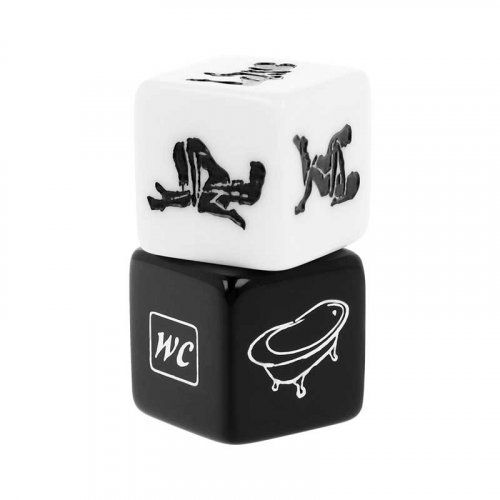 juego erótico de dos dados postura y lugar