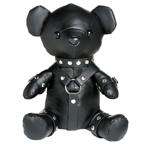 PELUCHE GIMP BEAR   BLACK
