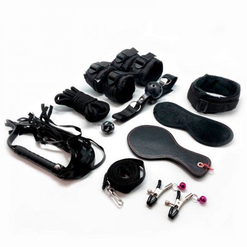 kit bdsm 10 piezas negro