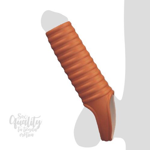 Funda estriada para el pene