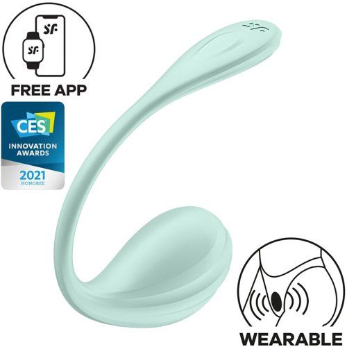 SATISFYER   SMOOTH PETAL ESTIMULADOR PUNTO G VERDE AGUA APP GRATUITA
