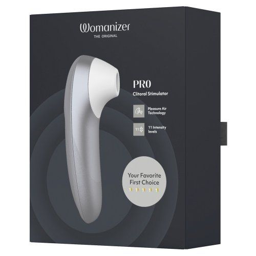Succionador de clítoris WOMANIZER PRO SILVER GREY
