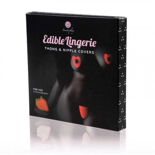 TANGA Y CUBREPEZONES FRESA