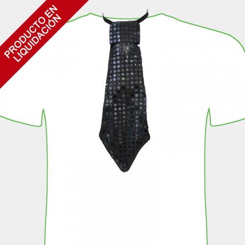 corbata lentejuelas negra 2