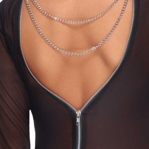 Vestido largo transparente