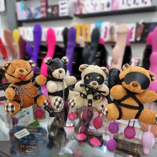 Llaveros BDSM ositos de peluche