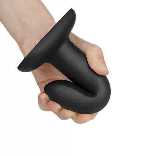 Dildo Flow Emotional Negro Silicona Líquida 13 x 2,9cm