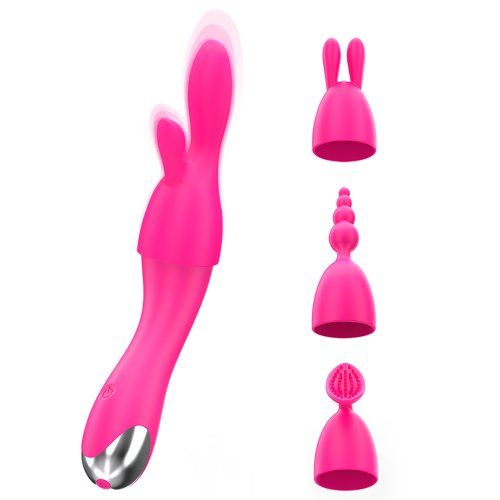 Vibrador con cabezales intercambiables