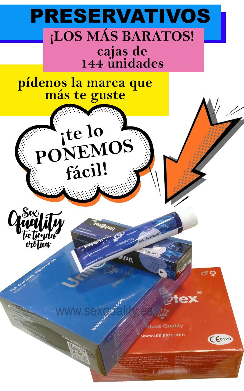preservativos en cajas de 144 unidades en Asturias