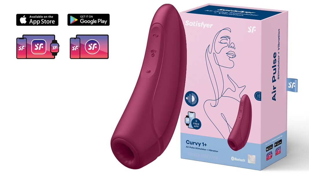 Satisfyer CURVY 1+ Estimulador de Pulsos de Aire + Vibración